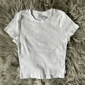 TNA ribbed cropped tshirt